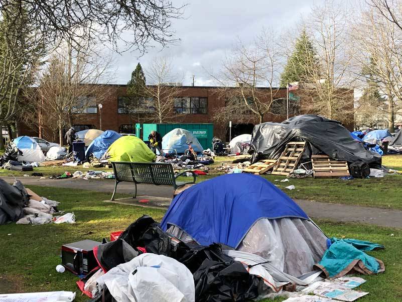 The homeless camps we see have not been there forever. And they won’t be there for long either. (Photo by Morf Morford)