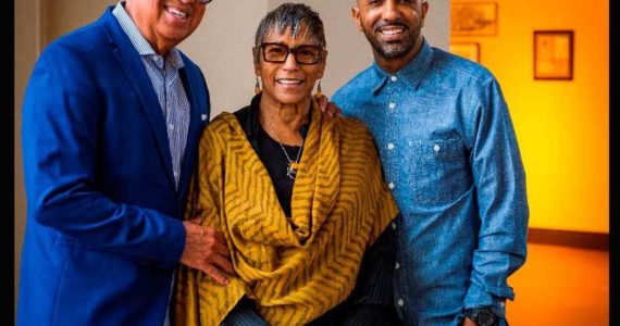 Portrait of Bernard, Shirley, and Khalil Kinsey. Courtesy of The Kinsey African American Art & History Collection.