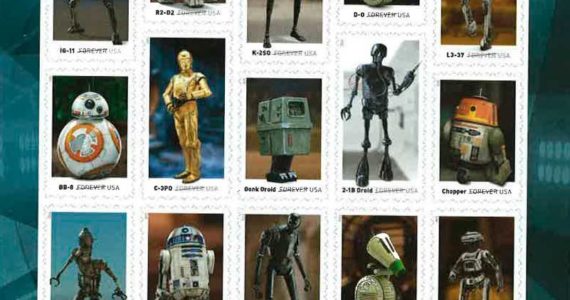 In a fitting tribute to our era and the images and fantasies that dominate us, the US Postal Service offers this line of stamps. May the Force be with you.
