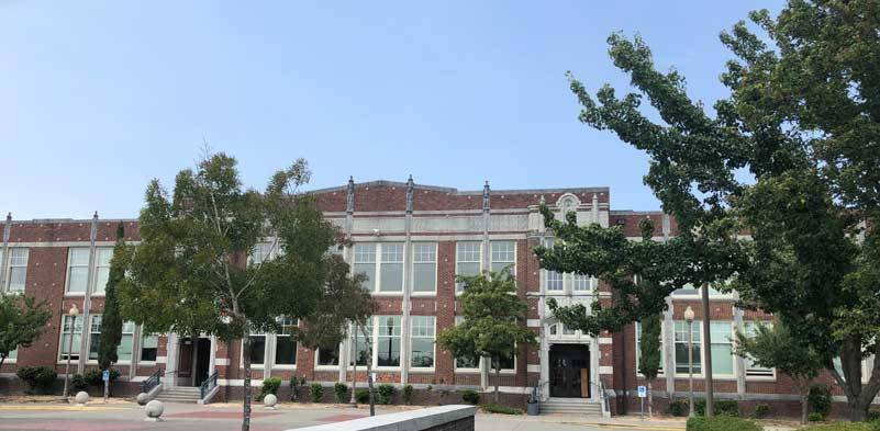 Whatever name it may hold, this school is a prominent part of Tacoma’s landscape and history. (Hilltop Heritage Middle School, the school formerly known as Jason Lee Middle School.) Photo by Morf Morford