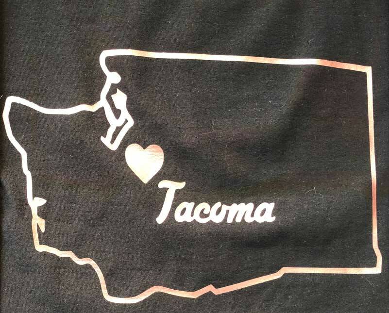 Tacoma is easy to find on any state, or even national map. Just look for the little notch in the upper left corner. We are at the bottom. Photo by Morf Morford