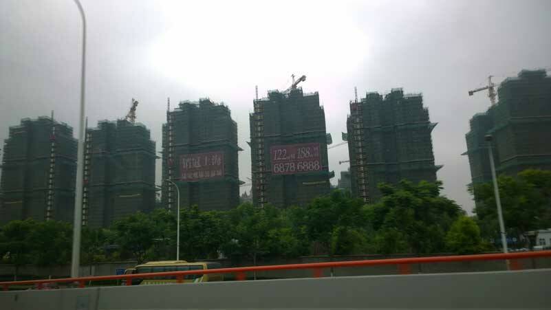 This is a photo of a building project outside of Shanghai, China. I’m not a project manager, but somehow building five or ten, or twenty or fifty or a hundred buildings at the same time does not seem like the best strategy. (Photo by Morf Morford)