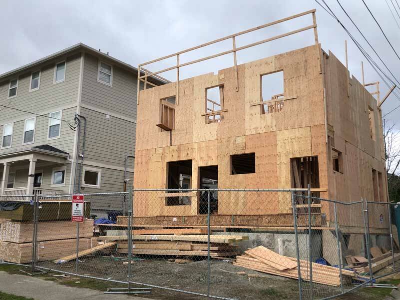 New buildings come alongside, or even in place of, existing homes. Each one adds to the palette of housing options for many years to come. (Photo by Morf Morford)