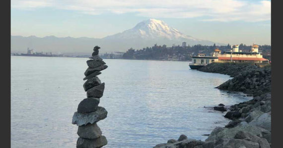 From stones to the sea to the mountain, the views from Point Ruston are always memorable.(Photo by Morf Morford)