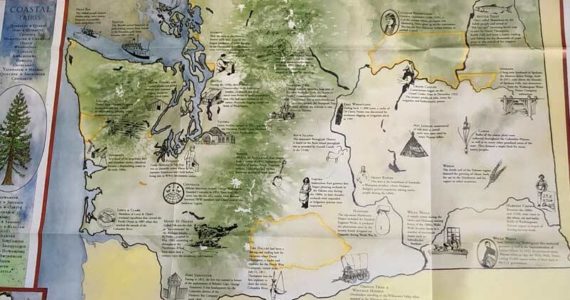 This map from the Washington State Historical Society expresses the breadth of terrain, ecosystem and tribal history that led to the state we currently inhabit. We need a suitable name for it.