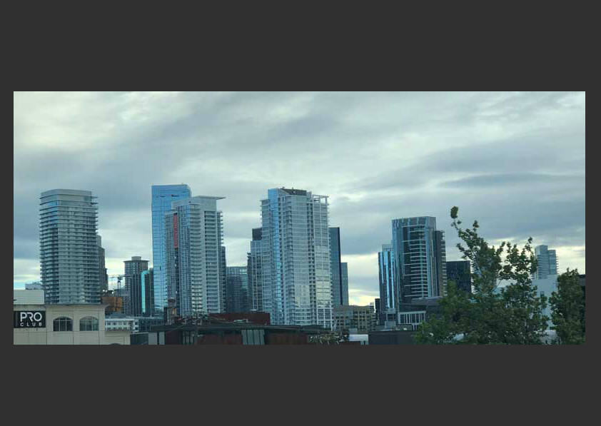 This is the SODO district just south of Downtown Seattle. This area offers many things, but is it what most of us would consider home? (Photo by Morf Morford)