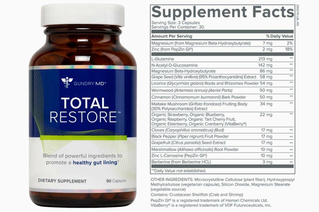 Gundry MD Total Restore Reviewed Daily Index