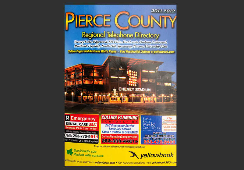 Remember phone books? This one is from about ten years ago. It looks like a relic from an ancient, long-forgotten civilization. (Photo by Morf Morford)