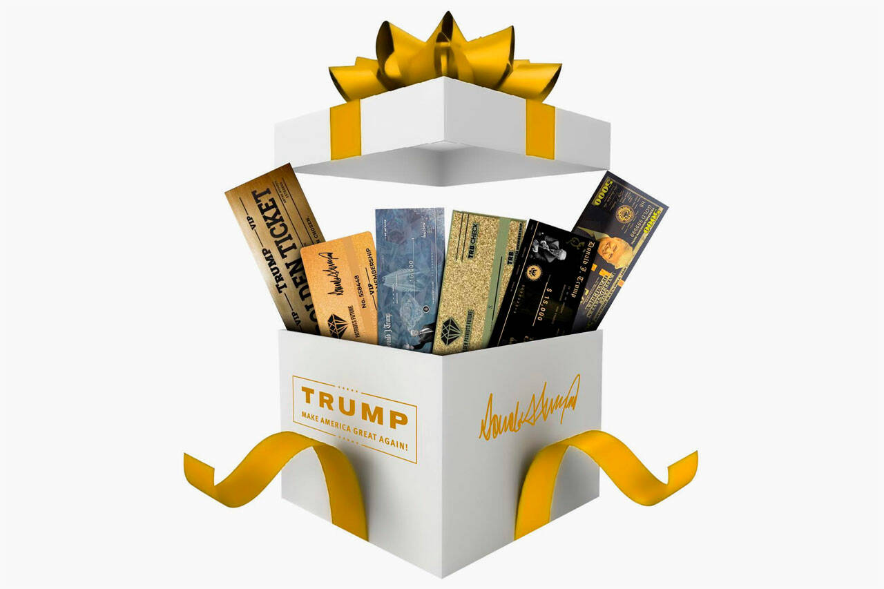 Golden Wrapping Paper - Trump Store