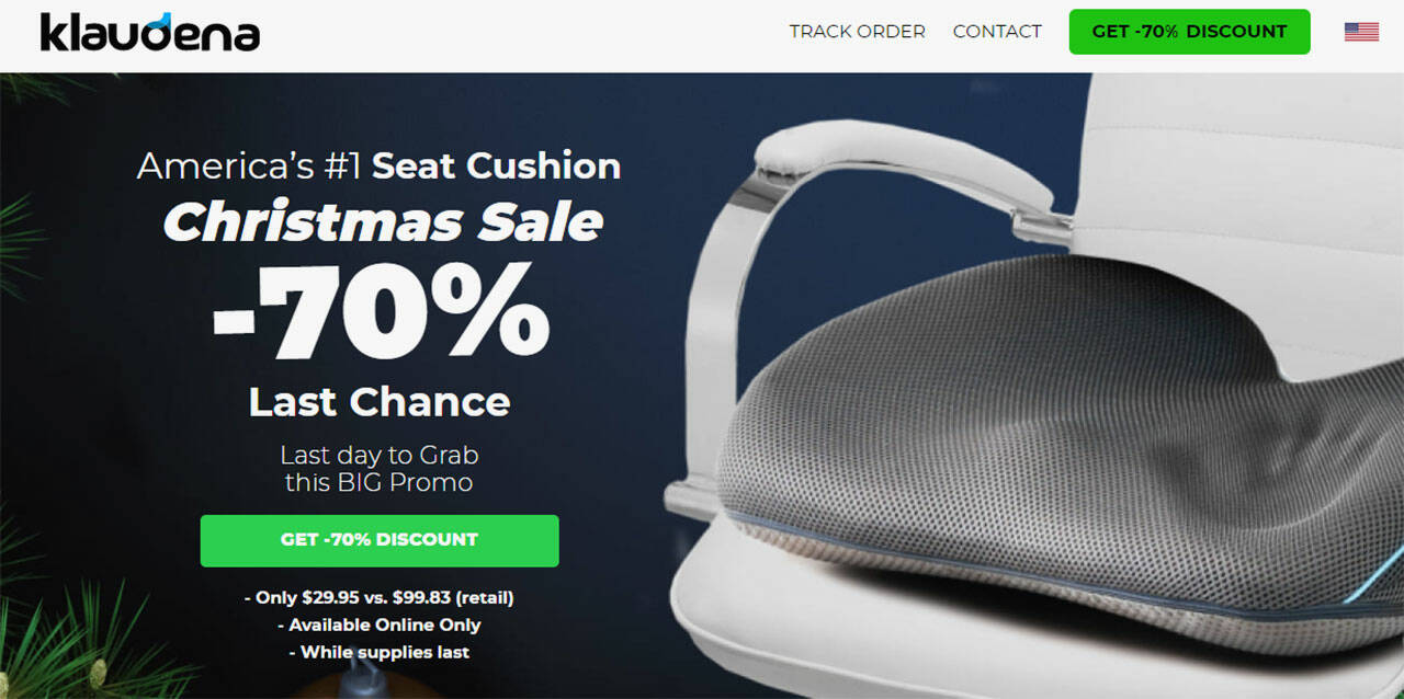 Klaudena Seat Cushion UK & Ireland 🏷️ 70% OFF - Official Shop