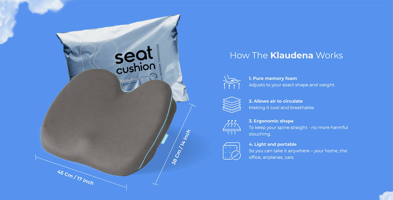  Klaudena  Office Chair Cushion for Tailbone Pain