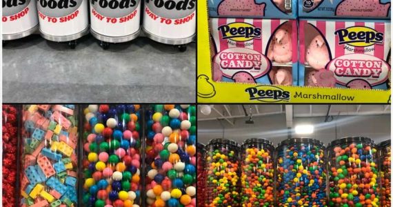 Besides offering more than you thought you needed, WinCo offers products in colors and shapes you probably never expected. Note the Lego shaped candies on the bottom left. (Photos by Morf Morford)