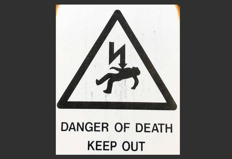 We seem to be in an era when every sign is obvious or ironic. Or both. (Photo by Morf Morford)