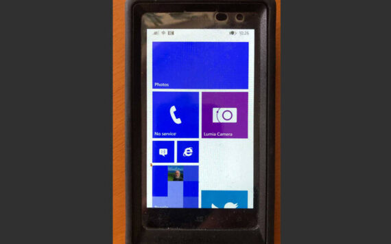 This is a photo of my first smart phone. It’s a Microsoft Windows phone. It had a great camera and many other features. And yes, it’s a relic. (Photo by Morf Morford)
