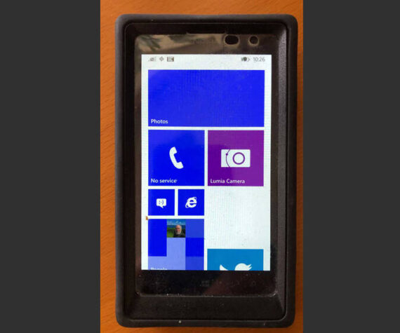 This is a photo of my first smart phone. It’s a Microsoft Windows phone. It had a great camera and many other features. And yes, it’s a relic. (Photo by Morf Morford)