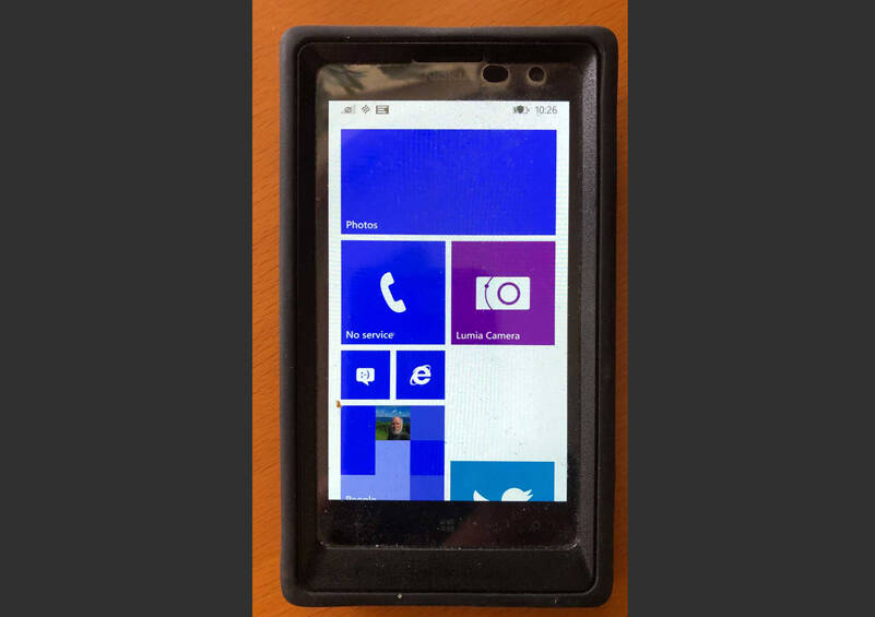 This is a photo of my first smart phone. It’s a Microsoft Windows phone. It had a great camera and many other features. And yes, it’s a relic. (Photo by Morf Morford)