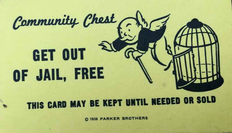 Given our strange legal climate now, I’m surprised no one has used a card like this to avoid jail time. (Photo by Morf Morford)
