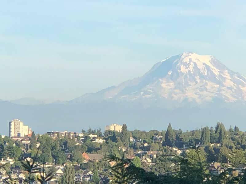 The one constant feature of our landscape is different every time we look at it. If we can see it at all. But whether we see it or not, it is there, often changing light or texture, or even shifting from bucolic to the ultimate hazard. The mountain, in its multitude of faces, forever defines us. (Photo by Morf Morford)