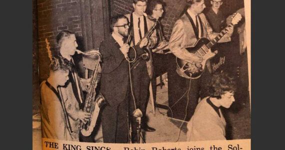 Long before rock and roll became famous for wild lead singers, Tacoma had “Rockin’ Robin” Roberts. Among his many achievements in his short life was the “discovery” of Richard Berry’s calypso tune, “Louie, Louie”, on a jukebox in a bar on Pacific Avenue and transforming it into the ultimate rock anthem known around the world. After his untimely death, he was buried in Tacoma. Photo courtesy of UPS Trail, October 30, 1963.