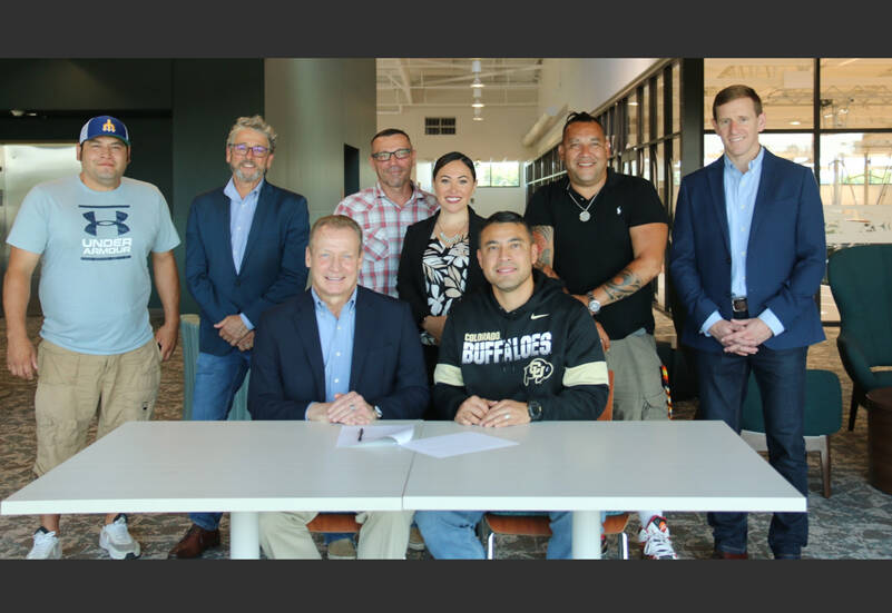 Photo caption: (Front row from left to right) Port of Seattle Executive Director Steve Metruck, Tribal Chair Jaison Elkins. (Back row from left to right) Tribal Council member Leeroy Courville, Port of Seattle Commissioner Fred Felleman, Tribal Council member Louie Ungaro, Port Commissioner Toshiko Hasegawa, Tribal Council Vice Chair Donny Stevenson, and Port of Seattle Commissioner Ryan Calkins. Image courtesy Port of Seattle