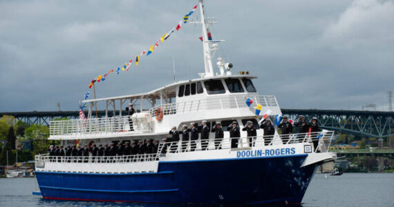 The MV Doolin-Rogers on opening day of the 2023 boating season (Image courtesy of the Youth Marine Foundation)