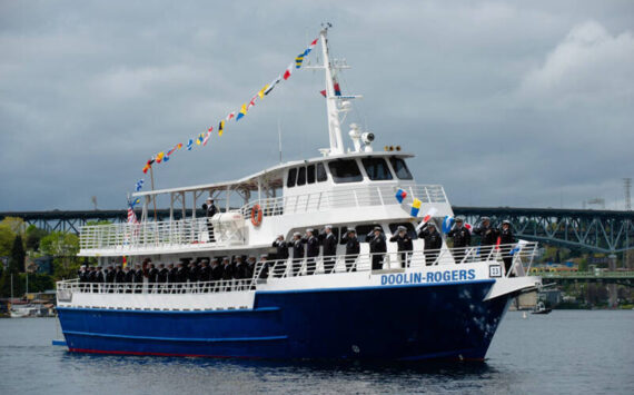 The MV Doolin-Rogers on opening day of the 2023 boating season (Image courtesy of the Youth Marine Foundation)