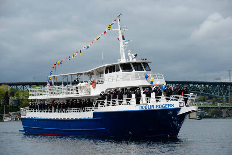 The MV Doolin-Rogers on opening day of the 2023 boating season (Image courtesy of the Youth Marine Foundation)