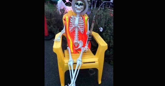 I’m not sure I want to know what would make a skeleton laugh. (Photo by Morf Morford)