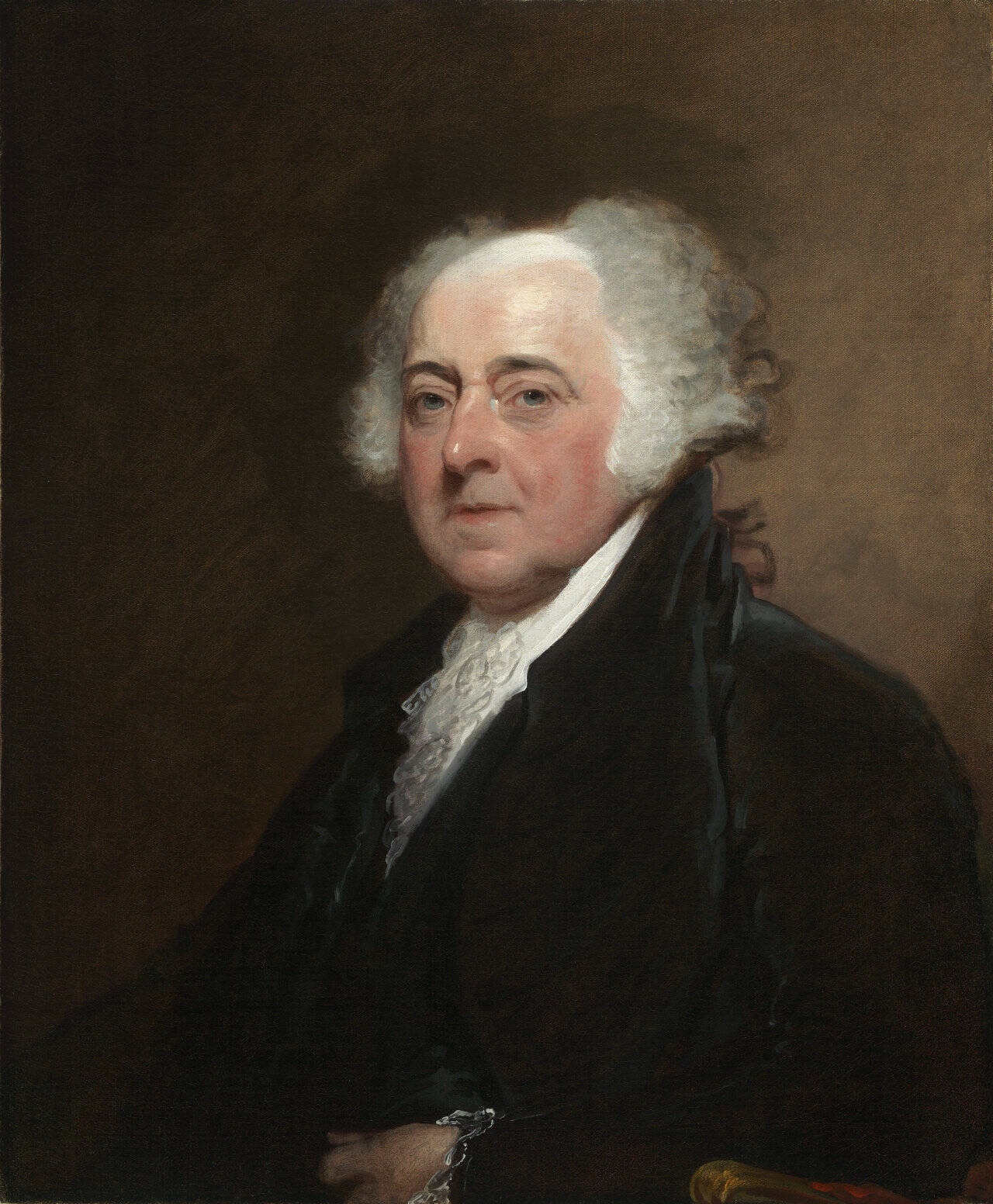 Gilbert Stuart’s portrait of John Adams. (Wikimedia Commons)