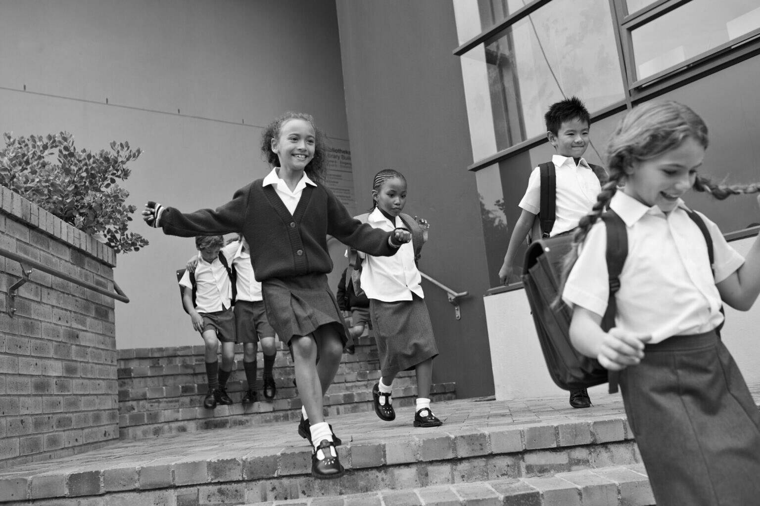 Getty Images
Children at modern school facility.