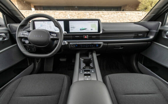 Two 12.3-inch screens in the 2023 Hyundai Ioniq 6 EV provide a digital gauge cluster and infotainment system operation. Courtesy photo