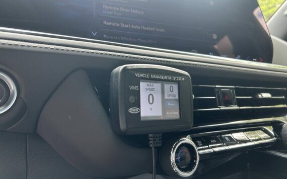 A speed limiter device, like this one, will be required for repeat speeding offenders under a Washington law signed on May 12, 2025. The law doesn’t take effect until 2029. (Photo by Jake Goldstein-Street/Washington State Standard)