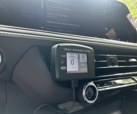 A speed limiter device, like this one, will be required for repeat speeding offenders under a Washington law signed on May 12, 2025. The law doesn’t take effect until 2029. (Photo by Jake Goldstein-Street/Washington State Standard)