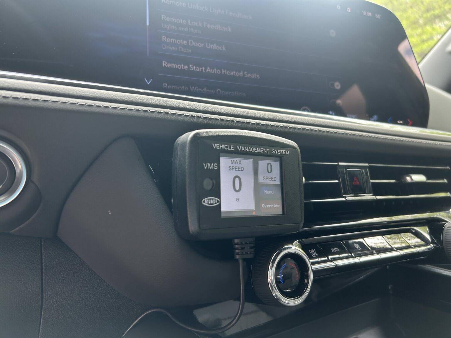 A speed limiter device, like this one, will be required for repeat speeding offenders under a Washington law signed on May 12, 2025. The law doesn’t take effect until 2029. (Photo by Jake Goldstein-Street/Washington State Standard)