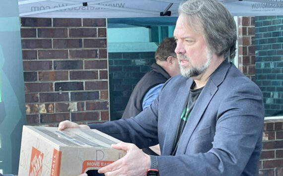 Let’s Go Washington, the political committee founded by Brian Heywood (above), is gathering signatures for two new initiatives focused on parental rights and transgender girls participating in school sports. (Photo by Jerry Cornfield/Washington State Standard)