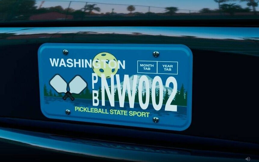 Pickleball gets its own Washington license plate
