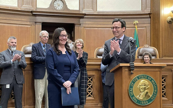 Washington Gov. Bob Ferguson appointed Colleen Melody to the state Supreme Court on Nov. 24, 2025. Melody, who leads civil rights division of the state Attorney General’s Office, will assume her seat following the retirement of Justice Mary Yu at the end of the year. (Photo by Jerry Cornfield/Washington State Standard)