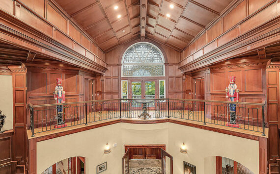 This mansion is a popular vacation rental on Airbnb and VRBO. Its in highest demand around Christmas. (Graystone Castle)