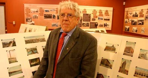 "Anytime I was someplace and there was a postcard that had anything from Tacoma, I bought it," says Tacoma native John Graham, who has collected vintage postcards for 40 years. His collection is presently on display at Tacoma Historical Society's exhibit center downtown. (PHOTO BY TODD MATTHEWS)
