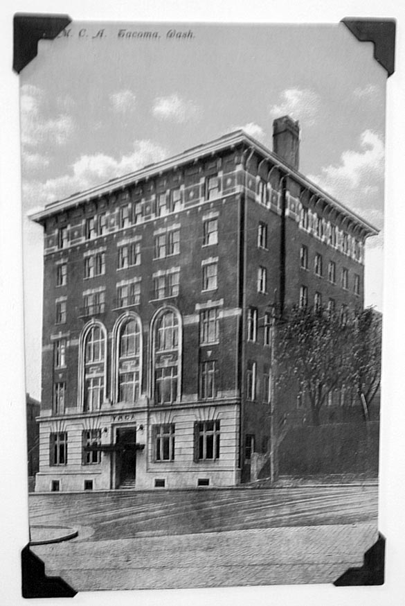 One of many vintage postcards on display at the Tacoma Historical Society's exhibit center. (PHOTO BY TODD MATTHEWS)