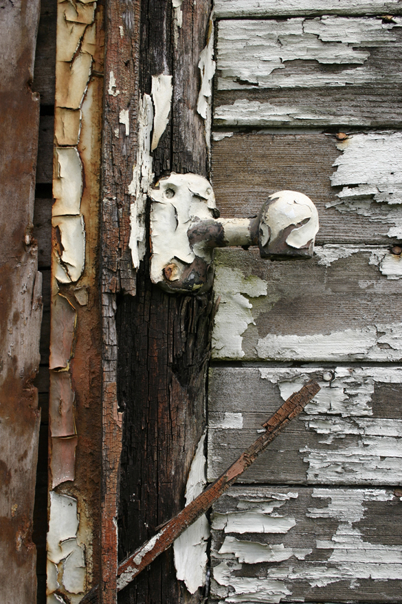 Steel siding runs the length of the old streetcar. (PHOTO BY TODD MATTHEWS)
