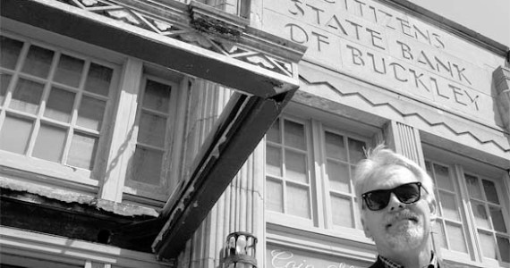 "This building has always been a centerpiece," says Steven Nikolich, owner of the Bank of Buckley building on Main Street. "I would like to see this become a working bank that invests back in the community." (PHOTO BY TODD MATTHEWS)