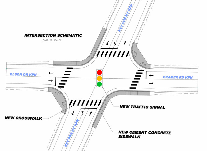 Key Center to get traffic signal, intersection improvements