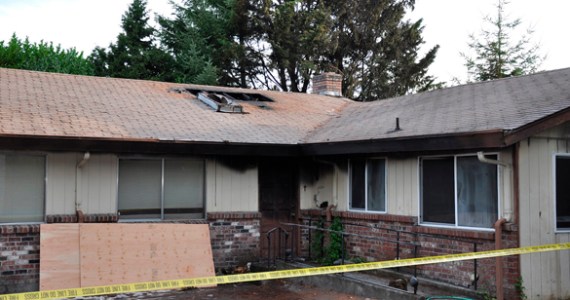 Tacoma fire fighters responded early Monday morning to a house fire in the 5200 block of South Mason Avenue. (PHOTO COURTESY TACOMA FIRE DEPARTMENT)