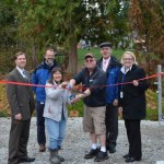 Pierce County Executive Pat McCarthy (far right) joined Public Works staff and neighbors during a ribbon-cutting ceremony Wednesday afternoon. (PHOTO COURTESY PIERCE COUNTY)