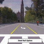 One design for the $9 million Tacoma Avenue South Bridge rehabilitation includes steel guard rails. (IMAGE COURTESY CITY OF TACOMA)
