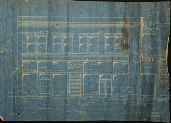 Kellogg-Sicker Building blueprint. (PHOTO COURTESY HISTORIC TACOMA)