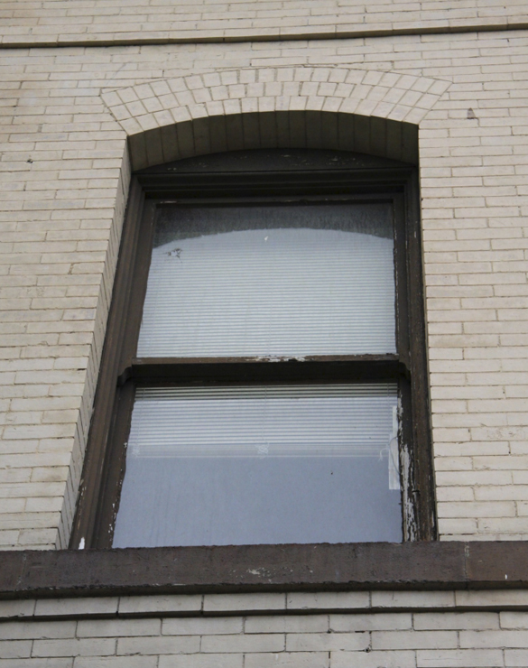 A second-floor window of the Pochert Building. (PHOTO COURTESY HISTORIC TACOMA)