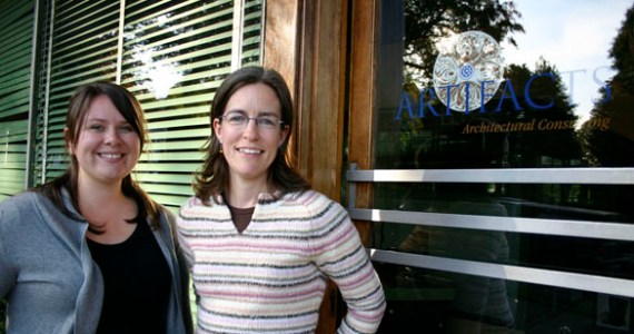 Funds from Pierce County's historic preservation grant program in 2009 paid for Katie Chase and Susan Johnson, architectural historians at Artifacts Consulting in Tacoma, to complete a survey of historic properties and sites in Pierce County. (FILE PHOTO BY TODD MATTHEWS)