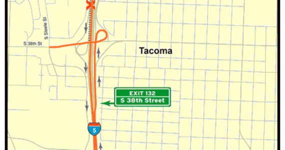 Closure of southbound I-5 exit to Tacoma Mall starts April 20